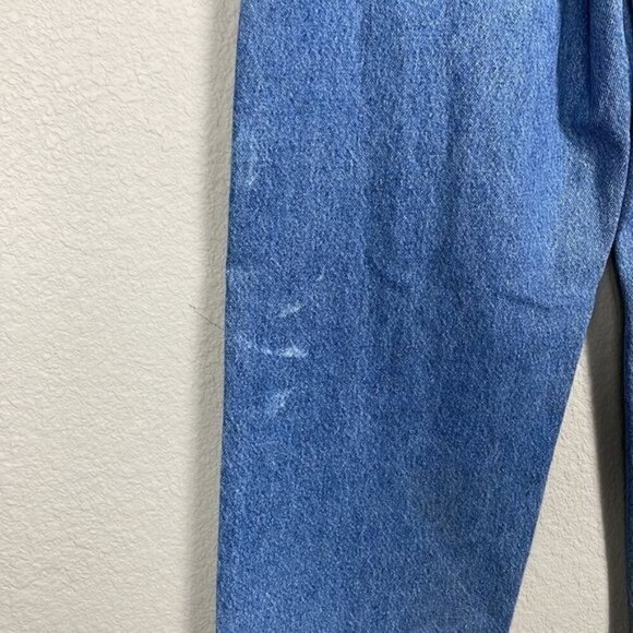 Vintage Riders High Rise Mom Jeans Light Blue Worn In Cotton Straight Leg 90s - Picture 11 of 14